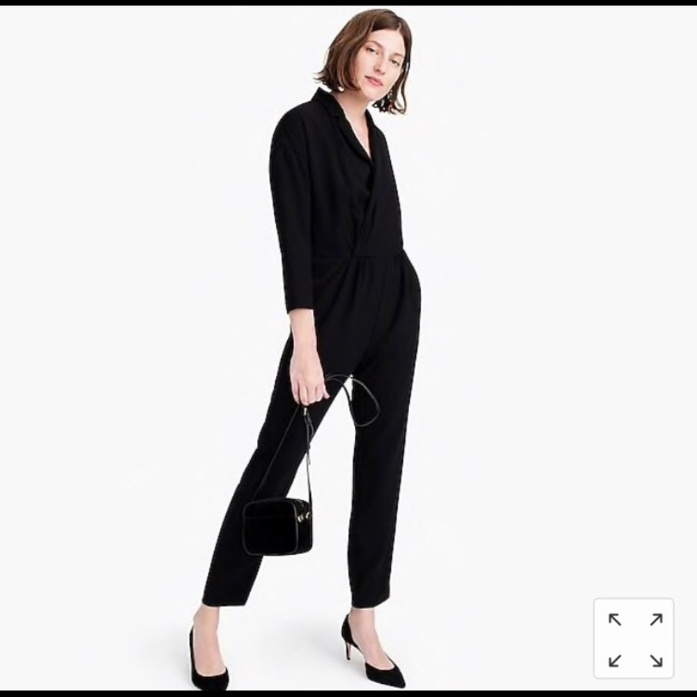 J. Crew Lapel jumpsuit in everyday crepe